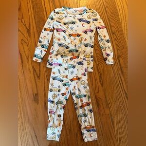 Posh Peanut Pajamas with Colorful Car Print - 2T